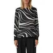 s.Oliver Black Label Blouse zwart / wit