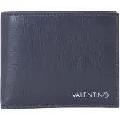 Valentino Leren kaarthoes Marnier Credit Card Case Blu donkerblauw
