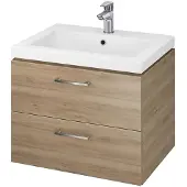 Cersanit Lara - Kast met wastafel, 45x59x45 cm, 2 laden, noten S801-148-DSM