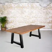 Gister&Vandaag Eettafel mangohout | A-poot, Rechthoek, A-poot