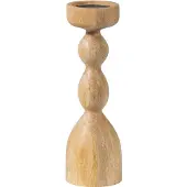 Woood Liske Kandelaar - Mango Hout - Naturel - 35x11x11