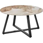 Beliani IVINS - Salontafel - Zwart/Wit - Metaal