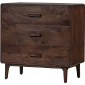 Woood Liya Ladekast - Mango Hout - Donkerbruin - 90x90x50