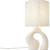 QAZQA Japandi Tafellamp Beige met Linnen Kap - Dahlia
