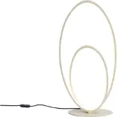 QAZQA Design tafellamp beige incl. LED 3-staps dimbaar - Boomerang