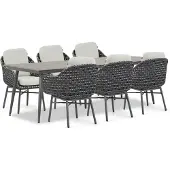 Santika Furniture Santika Yovan/Matale 240 cm dining tuinset 7-delig
