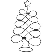 Home Styling Collection Kerstboom Theelichthouder 48cm Zwart zwart Metaal