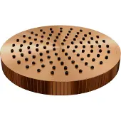Brauer Stripe regendouchekop Diameter 25 cm koper geborsteld PVD