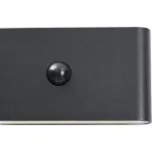 QAZQA Wandlamp zwart Lux Sensor Magnetisch Incl. LED Oplaadbaar - Batt