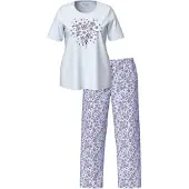 Ulla Popken Pyjama blauw / lichtblauw