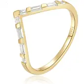 Elenza AMS Elenza .925 Zilveren Ring met Enkelvoudige Zirkonia-16mm