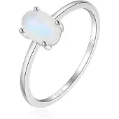 Elenza AMS Elenza .925 Zilveren Ring met Opaalsteen-17mm