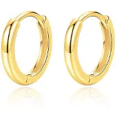 Elenza AMS Elenza Oorringen Sterling .925 Zilver met Gouden coating-18mm