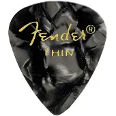 Fender Picks 351 zwart Moto thin 12er Set Premium Celluloid - Plectrum set