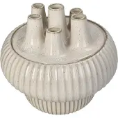 HD Collection Vaas Stoneware Wit 22x22x20.5cm