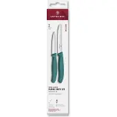 Victorinox Schilmes/tafelmes 2st groen groen RVS Schilmes
