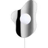Globen Lighting Wandlampe , ILLUSION, Grijs, Woonkamer, Glas, Modern
