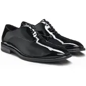 BOSS Oxfordschoenen van gelakt imitatieleer