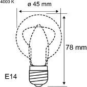 Paulmann Filament 230 V LED-kogellamp E14 2x470lm 2x4,8W 4000K Mat