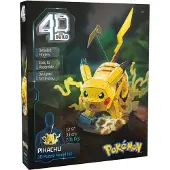 Spin Master , Pokémon Pikachu, 3D-modelset, Pokémon-verzamelobjecten, Kanto-starterverzameling, bureaudecoratie, bouwspeelgoed, 3D-puzzels, 201 stukjes