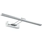 Paulmann Verchroomde Galeria LED schilderijlamp Beam Sixty, chroom / zilver, Woon-/ Eetkamer, Modern, Wandlamp