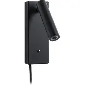 Paulmann Wandlampe , Hulda USB, dimbare, Zwart, Slaapkamer, Metaal, Modern