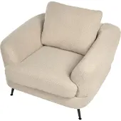 Beliani KJAER - Fauteuil - Lichtbeige - Bouclé
