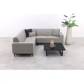 Van der Garde Tuinmeubelen Boavista/Cuba Sunbrella loungeset (4-delig) - Nature Grey