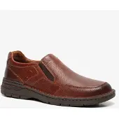 Hush puppies leren heren instappers bruin maat 42