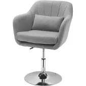 HOMCOM -Sessel-Polyester-60B x 60T x 79-91H cm-Grau