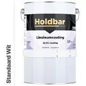 Holdbar Linoleumcoating Wit (Witste kleur) 2,5 Kg - Linoleum Verf - Alle Kleuren - Vloerverf - Krasvast - UV-bestendig - Vergeelt niet - Gemakkelijk Schoonmaken - 2 Componenten