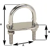 WICHARD Stainless Steel U Bolt Zilver 12 mm