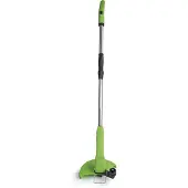 Easymaxx 11025, Grastrimmer, Nylonkoord, Zwart, Groen, Zilver, 24 cm, Batterij, 28 W
