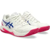 Asics Sportschoen 'Dedicate 8' lichtbeige / blauw / pink