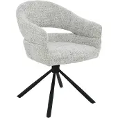LivingFurn eetkamerstoel linn bisque oasis set van 2 62x58x85cm
