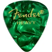 Fender Picks 351 Green Moto extra heavy 12er Set Premium Celluloid - Plectrum set