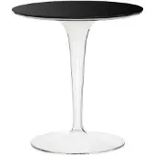 Kartell Tip Top Tafel Standard | Glossy Black|Crystal