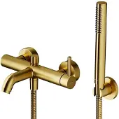Omnires Y - Badkraan met accessoires, geborsteld goud Y1231GLB