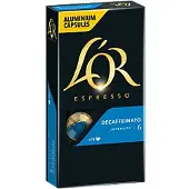 L'OR Zonder cafeïne Koffiecups Nespresso Capsules Krachtig 10 Stuks à 10,4 g