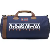 Napapijri Weekendtas 'Bering 3' navy / chocoladebruin / rood / wit