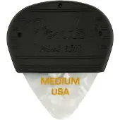 Fender 351 Mojo Grip Picks Celluloid White Moto Medium - Plectrum set
