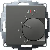 Eberle 547816054302 UTE 2800-R-Anthrazit-55 Kamerthermostaat Montagewijze: Inbouw (in muur) Verwarmen 1 stuk(s)