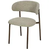 LivingFurn eetkamerstoel micah hush walnut - set van 2