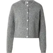 Pieces Gebreid vest 'PCSilly' stone grey