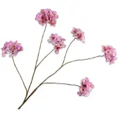 Silk-ka Kunstbloem-Zijde Bloemen Hortensia Tak "Real Touch" Roze 121 cm