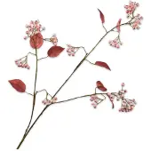 Silk-ka - Kunstbloem - bessen - roze - H94 cm