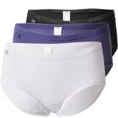 Sloggi Slip 'Basic+' indigo / zwart gemêleerd / wit