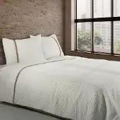Dommelin Dekbedovertrek Bari Percal 200TC Ecru-Kaki 140x200/220 cm