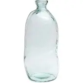 Bazar Bizar Vaas Shudi | glas blauw 34x73x34 cm vazen | NADUVI
