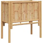 vidaXL Verhoogd bed Bruin 70 x 35 x 70 cm Bamboe